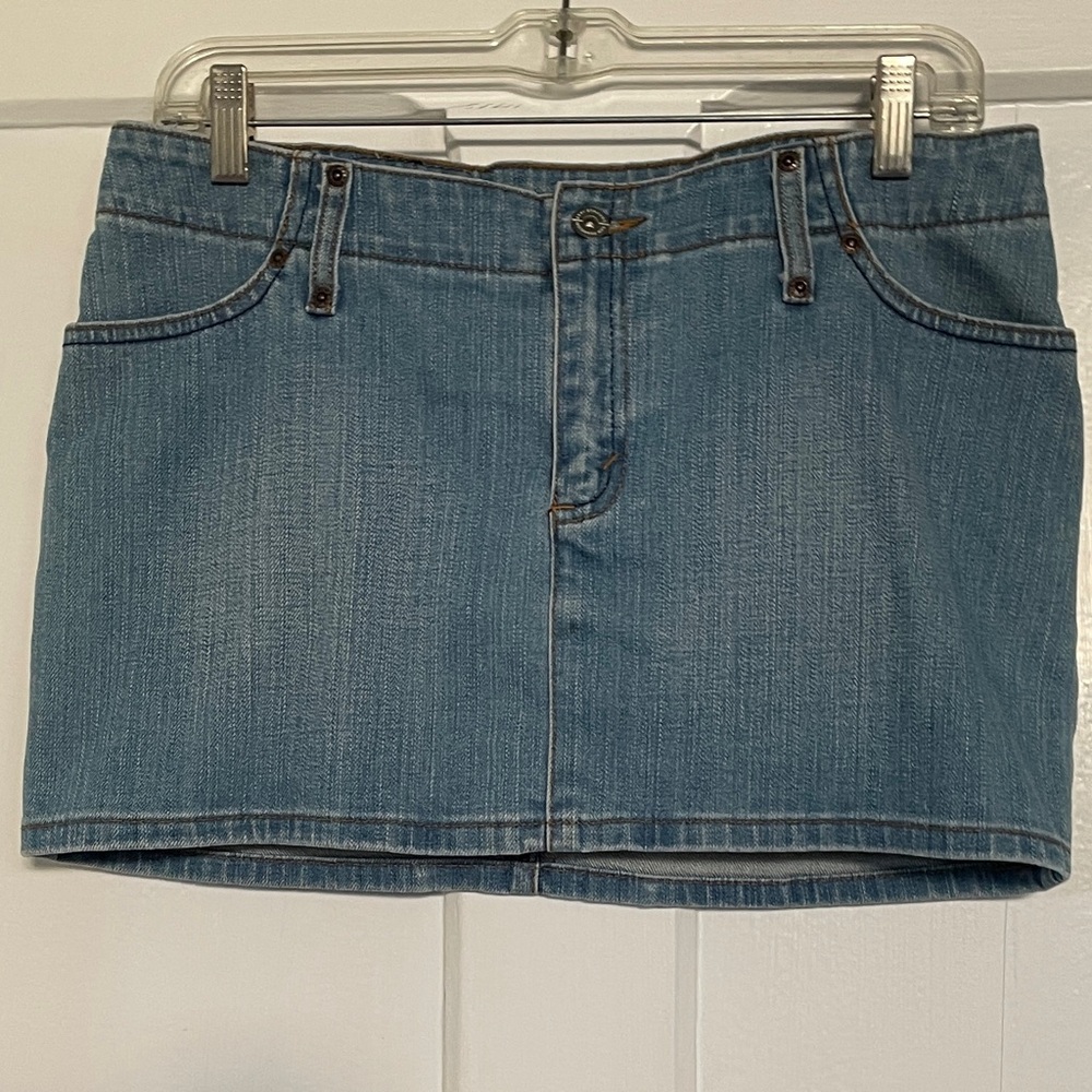 Levi's Light Blue Denim Mini Skirt